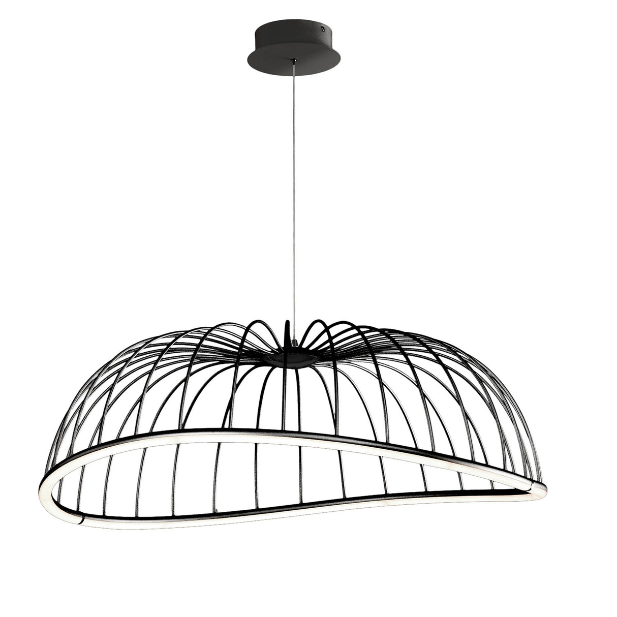 Celeste Large 2 Light LED Pendant Light 40W 3000K - Black