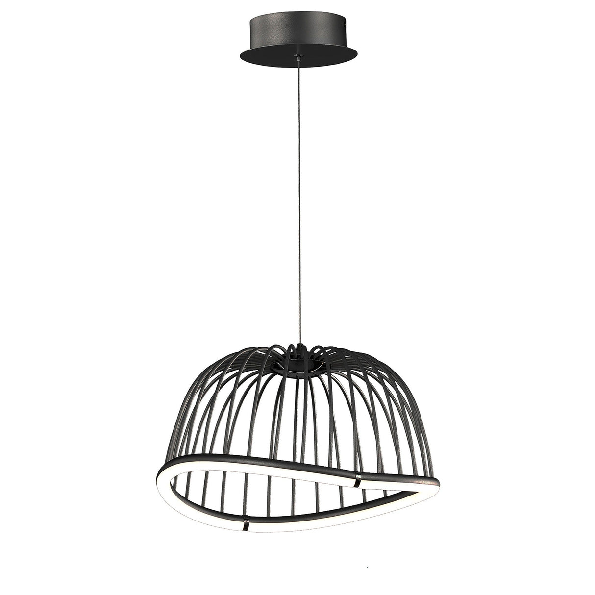 Celeste Small 2 Light LED Pendant Light 20W 3000K - Black