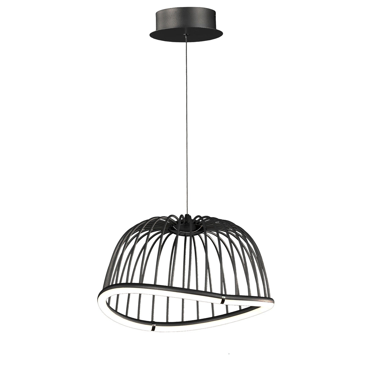 Celeste Small 2 Light LED Pendant Light 20W 3000K - Black