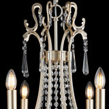 Celine 70cm 8 Light Crystal Chandelier - Aged Silver