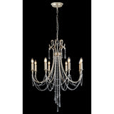 Celine 70cm 8 Light Crystal Chandelier - Aged Silver