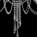 Celine 80cm 12 Light Crystal Chandelier - Aged Silver