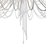 Celine 158cm 28 Light Crystal Chandelier - Aged Silver