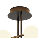 Cellar 4 Light Semi-Flush Ceiling Light 20W 4000K – Black