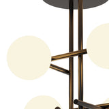 Cellar 4 Light Semi-Flush Ceiling Light 20W 4000K – Black