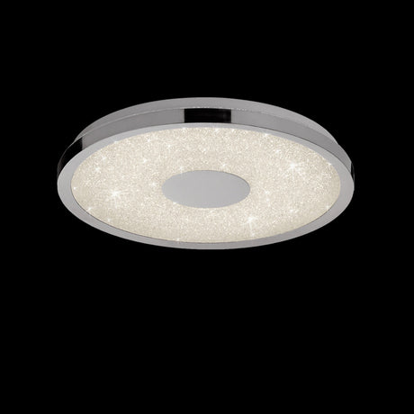 Centara CCT LED Flush Ceiling Light With Remote Control - Chrome