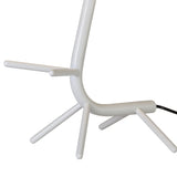 Centipede 1 Light Table Lamp - White With White Shade