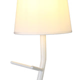Centipede 1 Light Table Lamp - White With White Shade