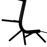 Centipede 1 Light Table Lamp - Black With White Shade