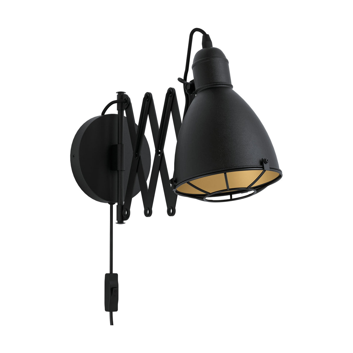 Cenvanne Wall Light - Black & Gold