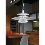Cesmine Pendant Light - White & Chrome