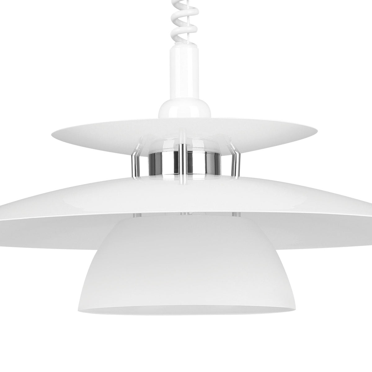 Cesmine Pendant Light - White & Chrome