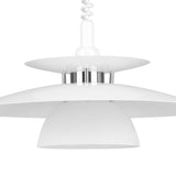 Cesmine Pendant Light - White & Chrome