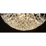 Cesto 6 Light Crystal Semi-Flush Ceiling Light - Polished Chrome