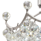 Cesto 6 Light Crystal Semi-Flush Ceiling Light - Polished Chrome