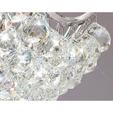 Cesto 6 Light Crystal Semi-Flush Ceiling Light - Polished Chrome