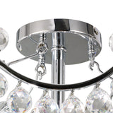 Cesto 4 Light Crystal Semi-Flush Ceiling Light - Polished Chrome