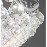 Cesto 4 Light Crystal Semi-Flush Ceiling Light - Polished Chrome