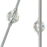 Cesto 60cm 10 Light Crystal Chandelier - Polished Chrome