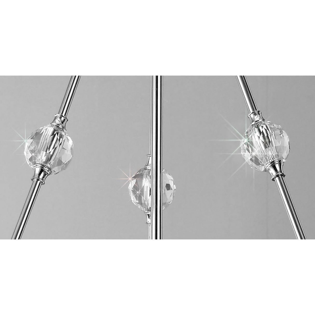 Cesto 60cm 10 Light Crystal Chandelier - Polished Chrome