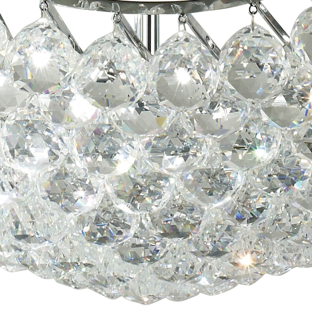 Cesto 60cm 10 Light Crystal Chandelier - Polished Chrome