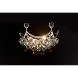 Cesto 2 Light Crystal Wall Light - Polished Chrome