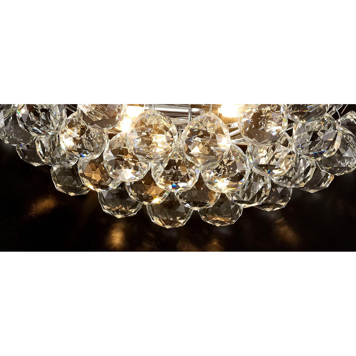 Cesto 2 Light Crystal Wall Light - Polished Chrome