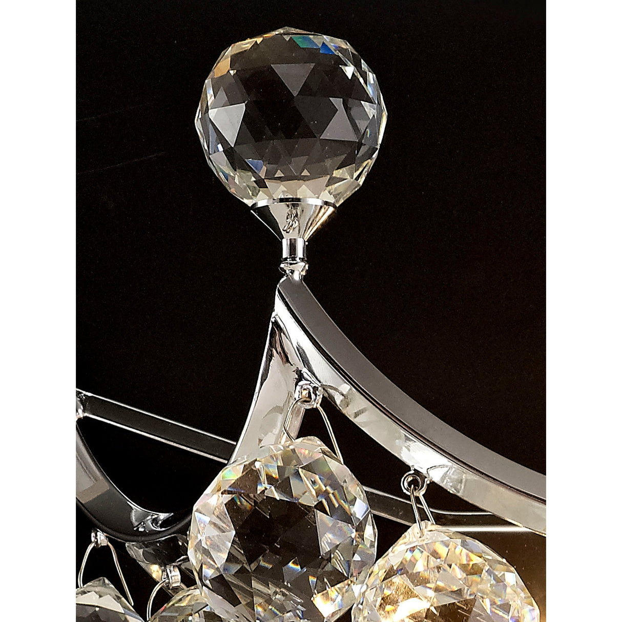 Cesto 2 Light Crystal Wall Light - Polished Chrome