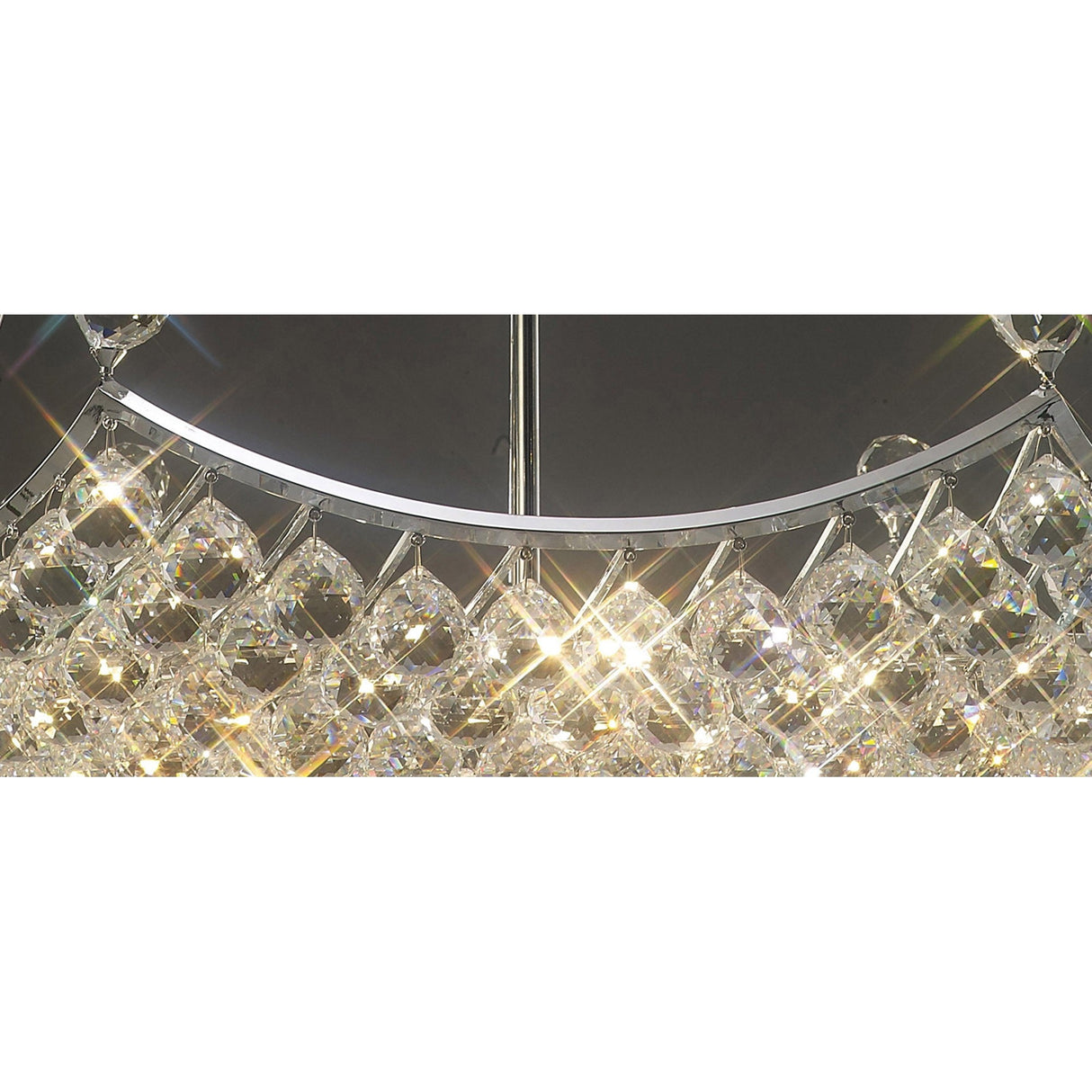 Cesto 80cm Grand 12 Light Crystal Chandelier - Polished Chrome