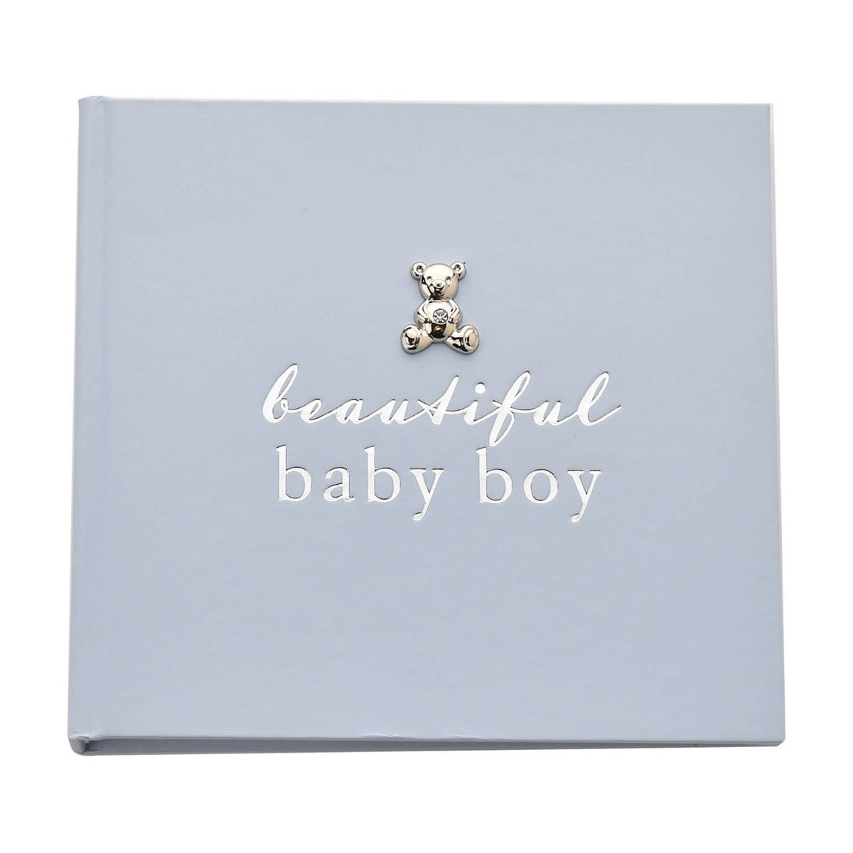 Beautiful Baby Boy Photo Album with Teddy 6 x 4in - Blue