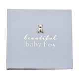 Beautiful Baby Boy Photo Album with Teddy 6 x 4in - Blue