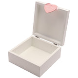 My Special Elephant MDF Keepsake Box 16cm x 16cm - White & Pink