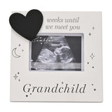 Grandchild Countdown MDF Scan Photo Frame 4 x 3in - White
