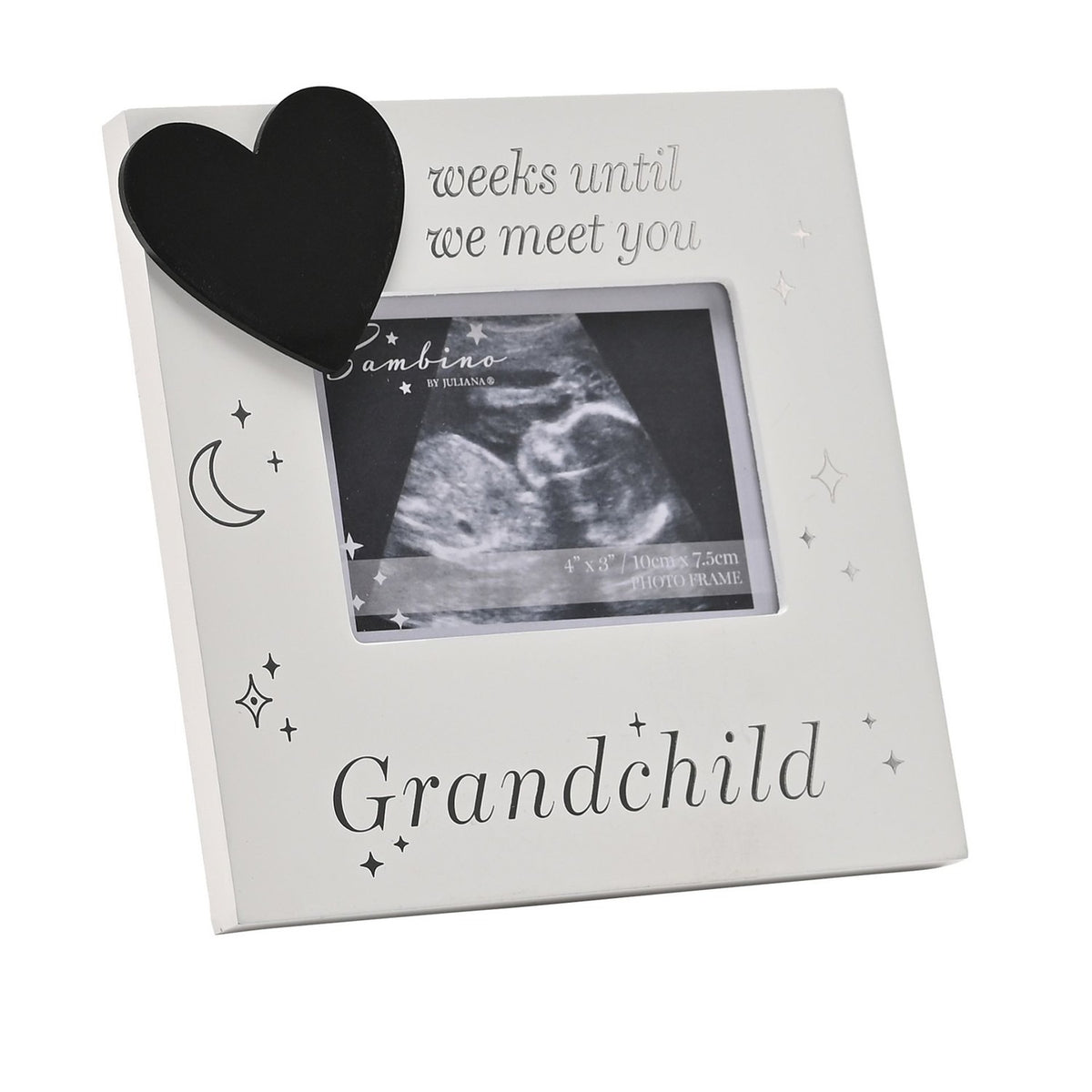 Grandchild Countdown MDF Scan Photo Frame 4 x 3in - White
