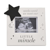 Little Miracle Countdown Scan MDF Photo Frame 4 x 3in - White
