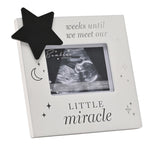 Little Miracle Countdown Scan MDF Photo Frame 4 x 3in - White