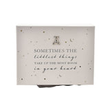 Starry Teddy Bear Baby Keepsake Box with Drawers - White