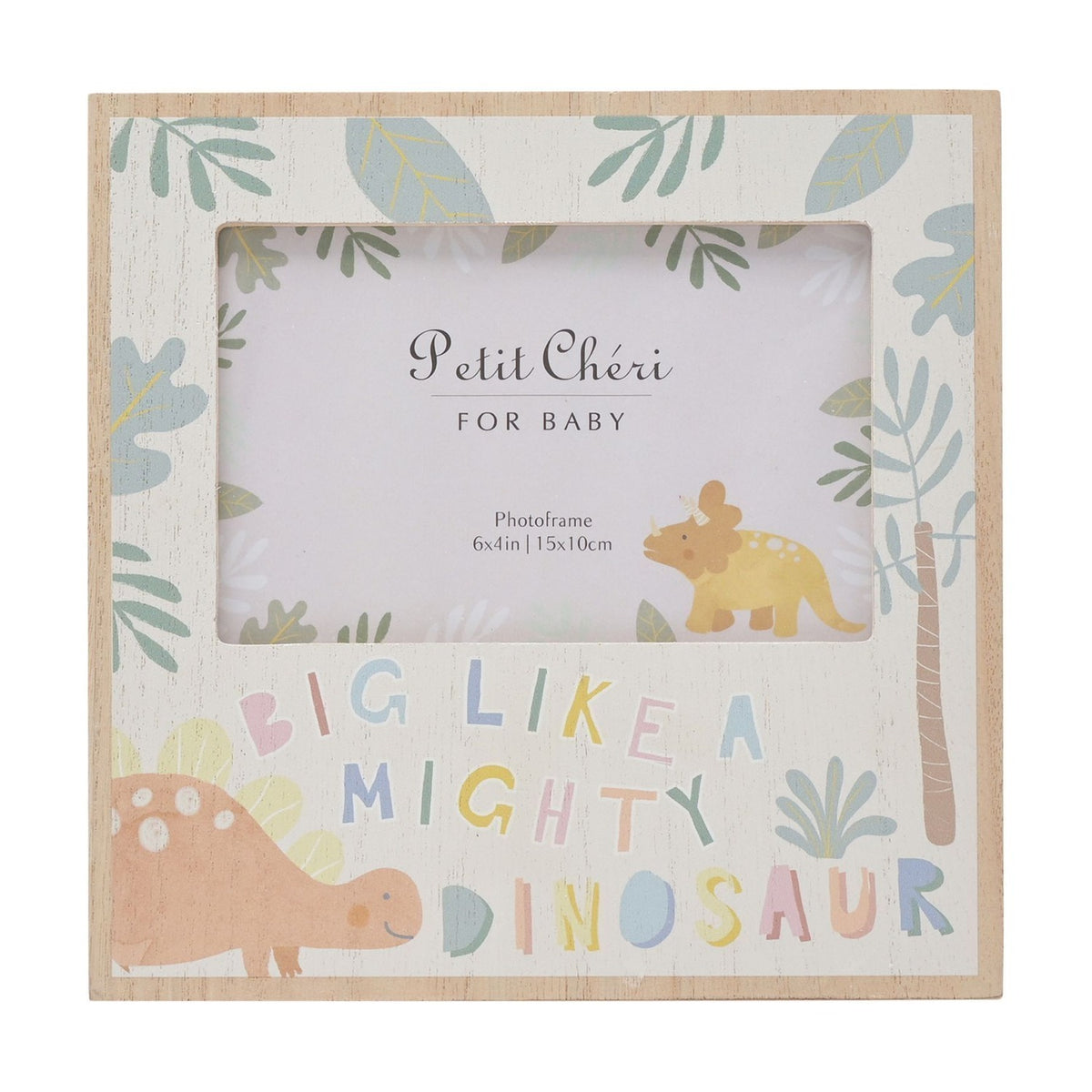 Big Like A Mighty Dinosaur MDF Photo Frame 6 x 4in - White