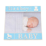 It's a Boy Silverplated & Enamel Photo Frame - Blue & Silver