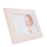Baby Girl Aluminium Photo Frame 6 x 4in - Pink & Silver