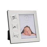 2 Tone Silverplated Icon Square Photo Frame 5 x 3.5in - Silver