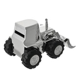 Front Loading Digger Silverplated Metal Money Box - Silver