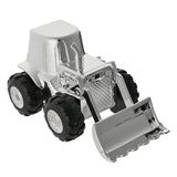 Front Loading Digger Silverplated Metal Money Box - Silver
