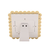 Coming Soon Scallop MDF Photo Frame 4 x 3in - White & Yellow