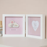 Girl Dream Elephant Folding MDF Photo Frame 4 x 4in - Pink