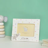 Little One Elephant Baby Scan Ceramic Photo Frame - White