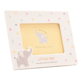 Little One Elephant Baby Scan Ceramic Photo Frame - White