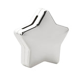 Star Silverplated Metal Money Box with Rear Stopper - Silver