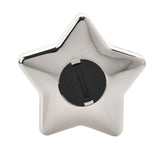 Star Silverplated Metal Money Box with Rear Stopper - Silver