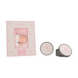 1st Tooth & 1st Curl Keepsake Boxes with 3 x 2in Frame - Pink